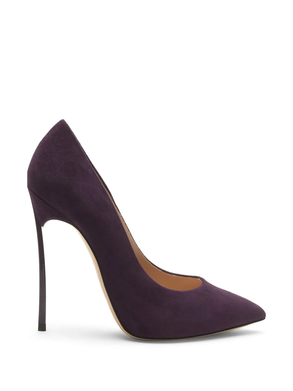 Casadei Blade suede pumps Paars