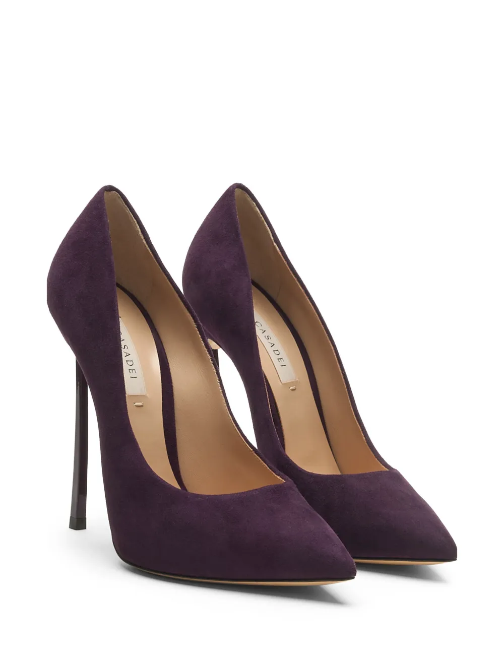 Casadei Blade suede pumps Paars