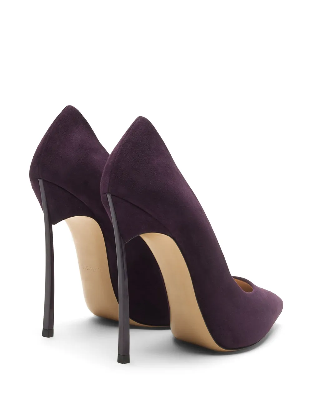 Casadei Blade suede pumps Paars