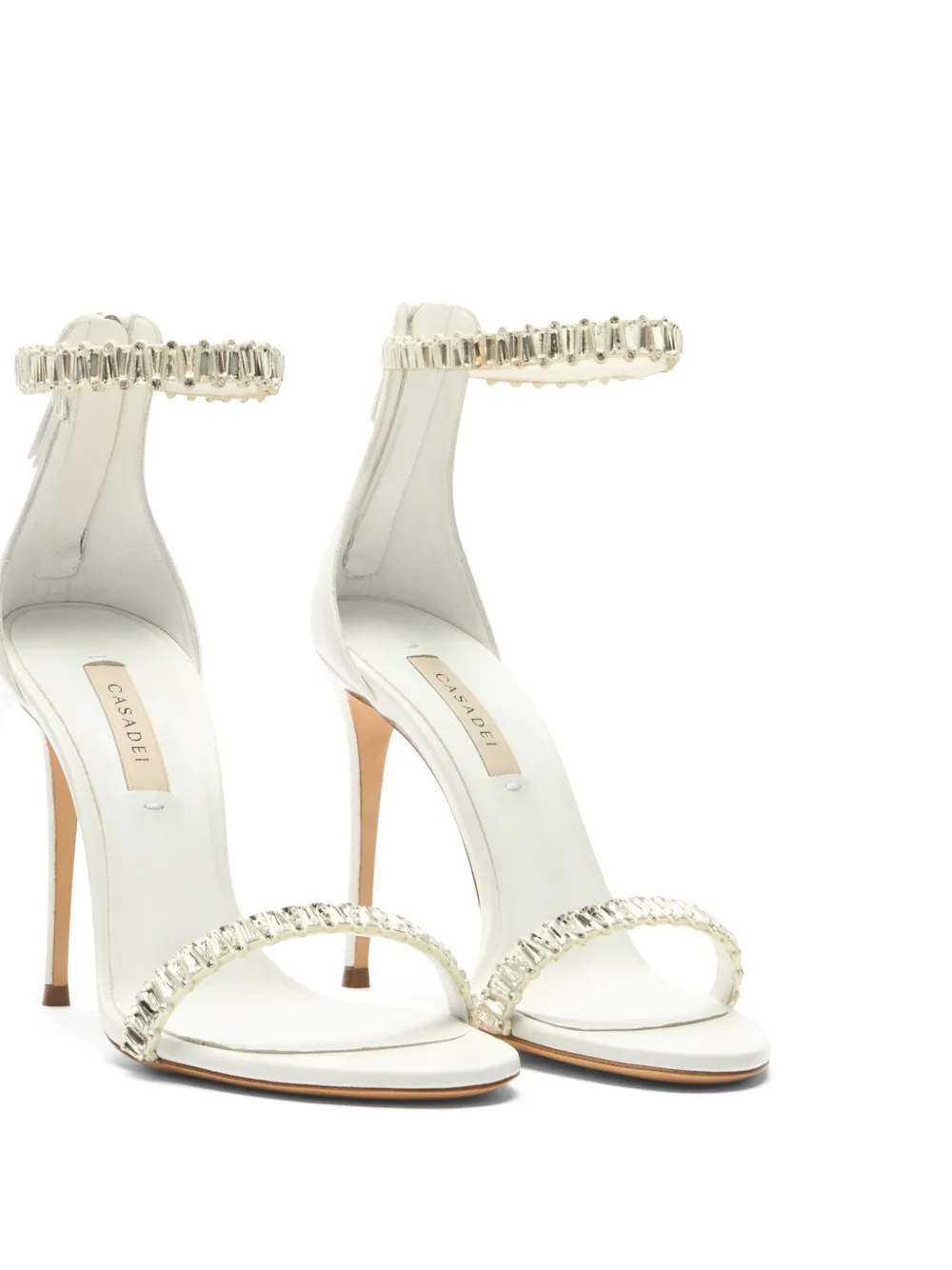 Casadei Julia Heaven strass-embellished sandals Wit
