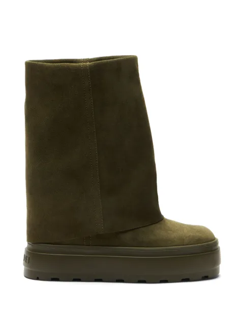 Casadei bottines compensées en daim
