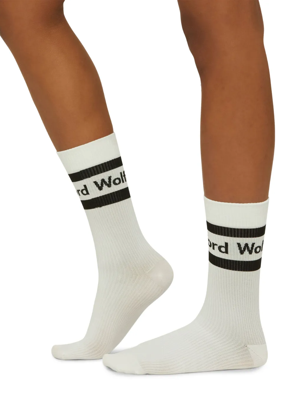 Wolford Sokken met logo Wit