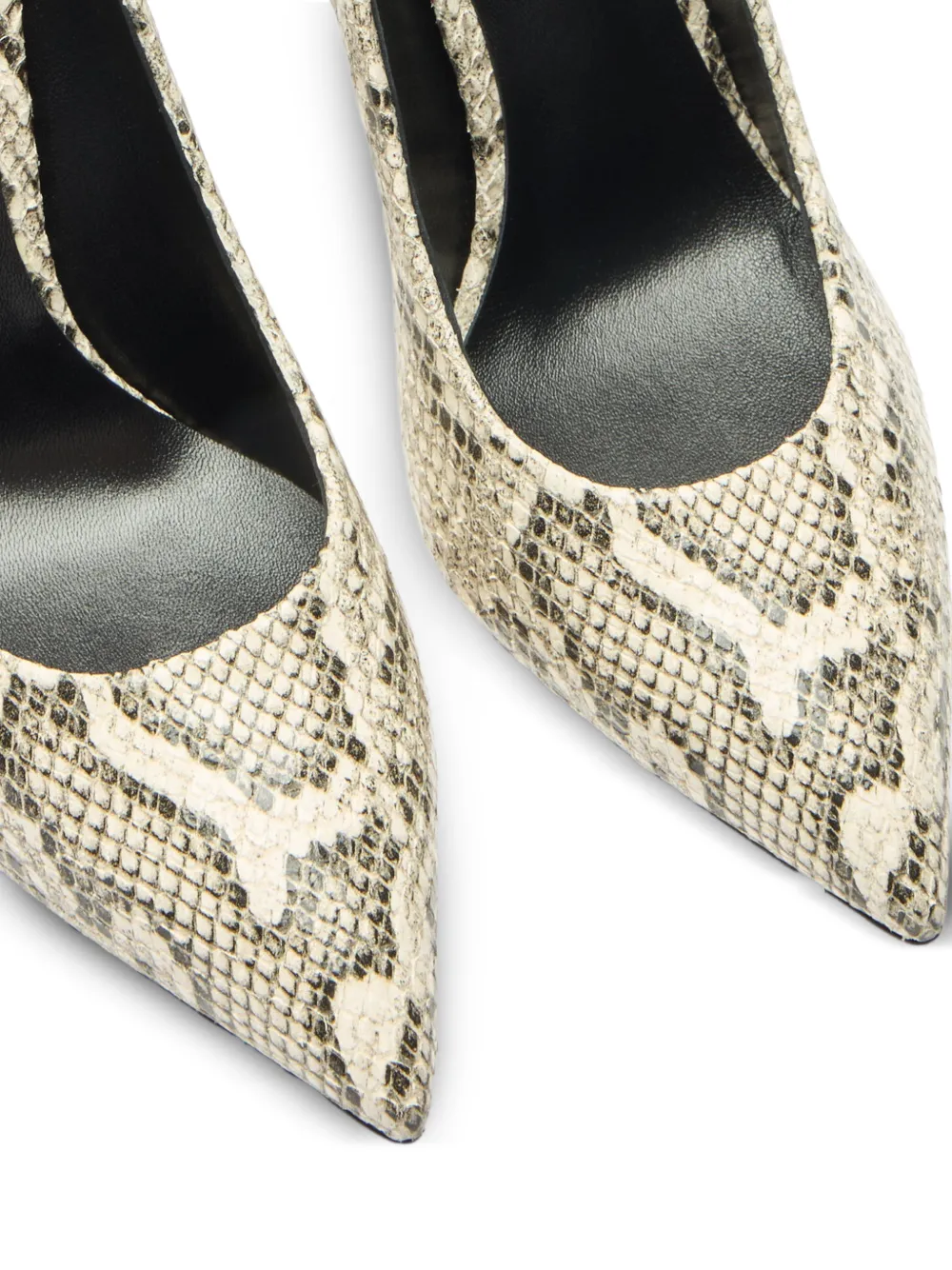 Casadei Blade python-print pumps Beige