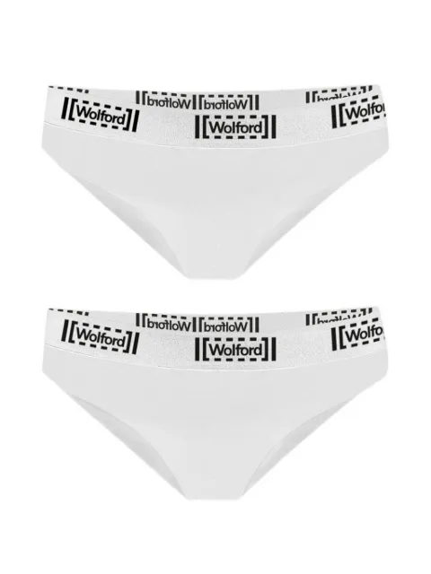 Wolford Pure logo-waistband briefs (set of two)