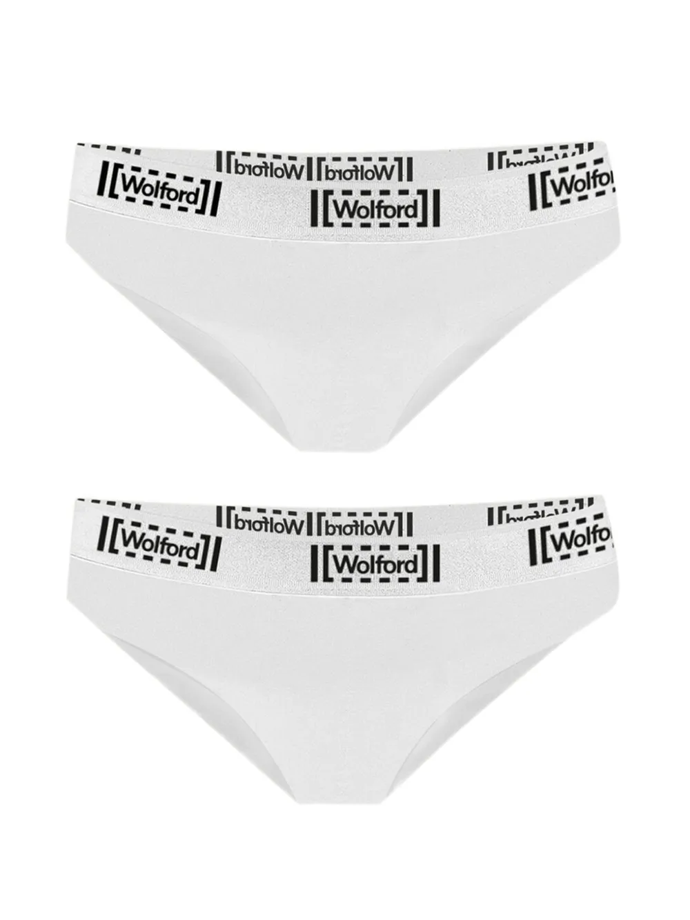 Wolford Twee Pure slips met logoband Wit
