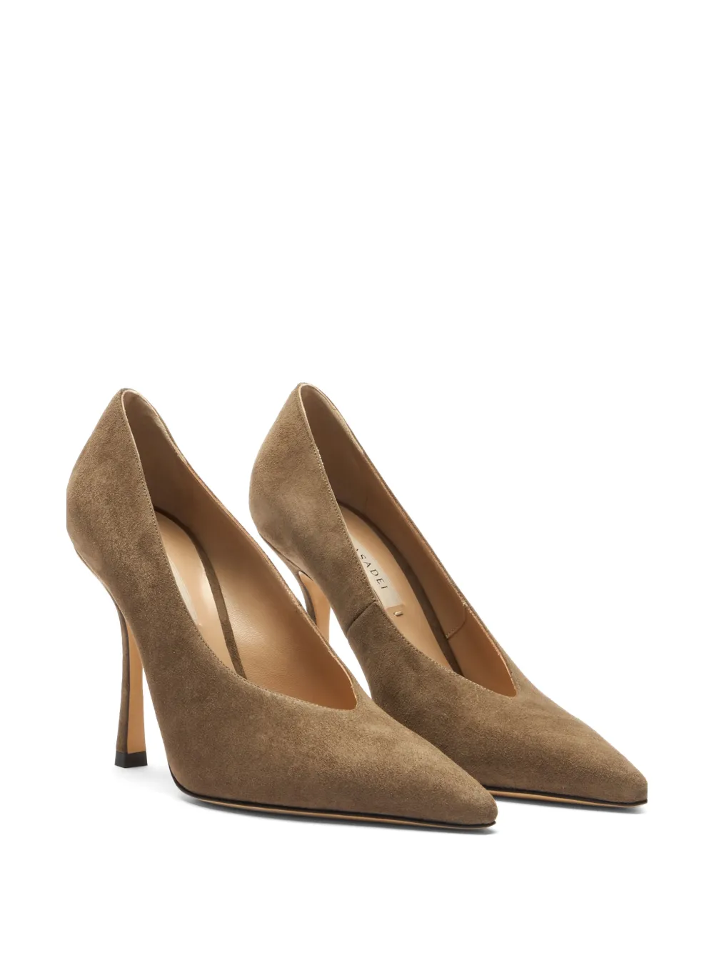 Casadei Nina asymmetrical cutout pumps Bruin