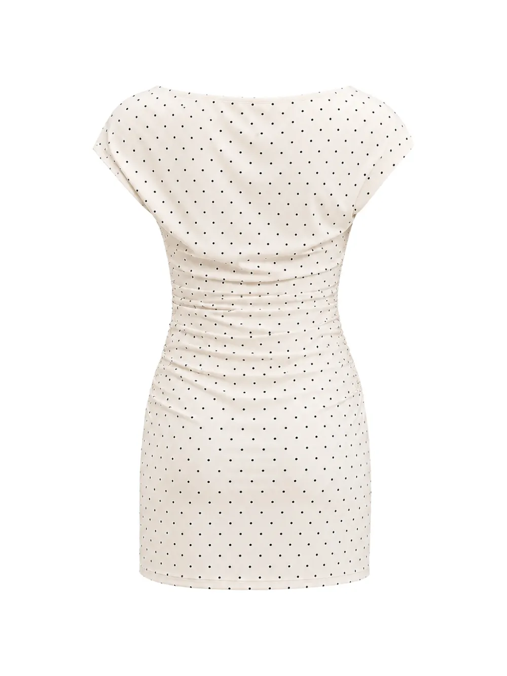 SOLAQUA Emanuela mini-jurk met stippen Beige