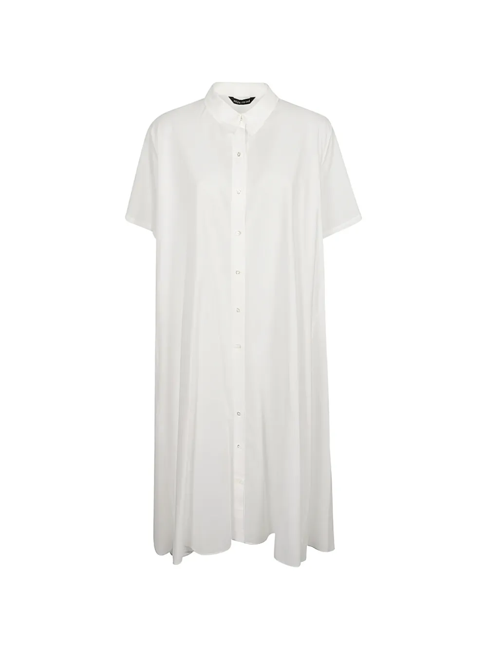 mizuiro ind short-sleeve midi dress - White
