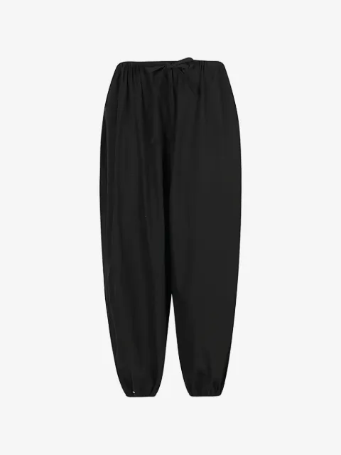 mizuiro ind tapered-leg elasticated-hem trousers