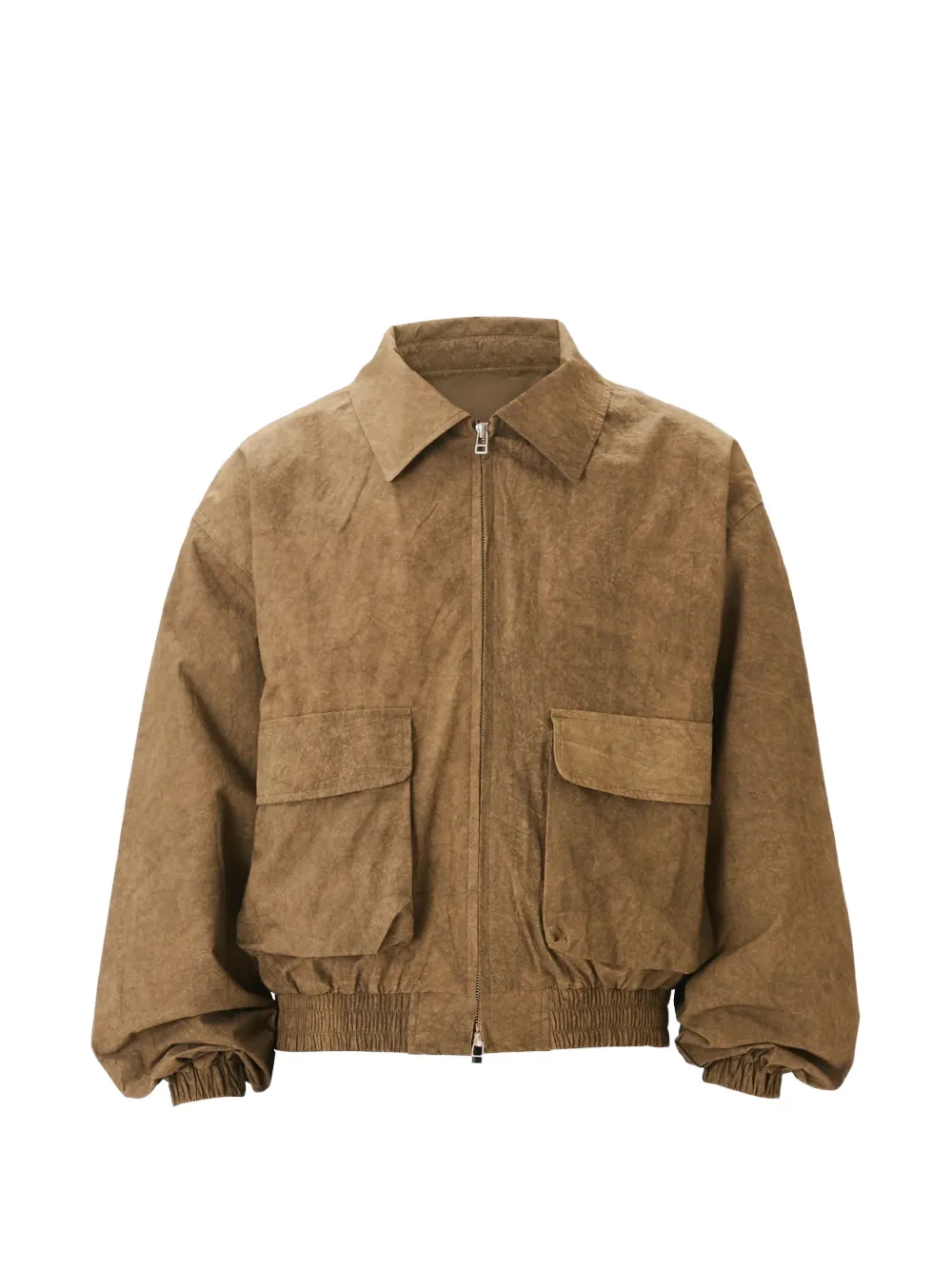 estudio niksen acid-wash bomber jacket - Brown