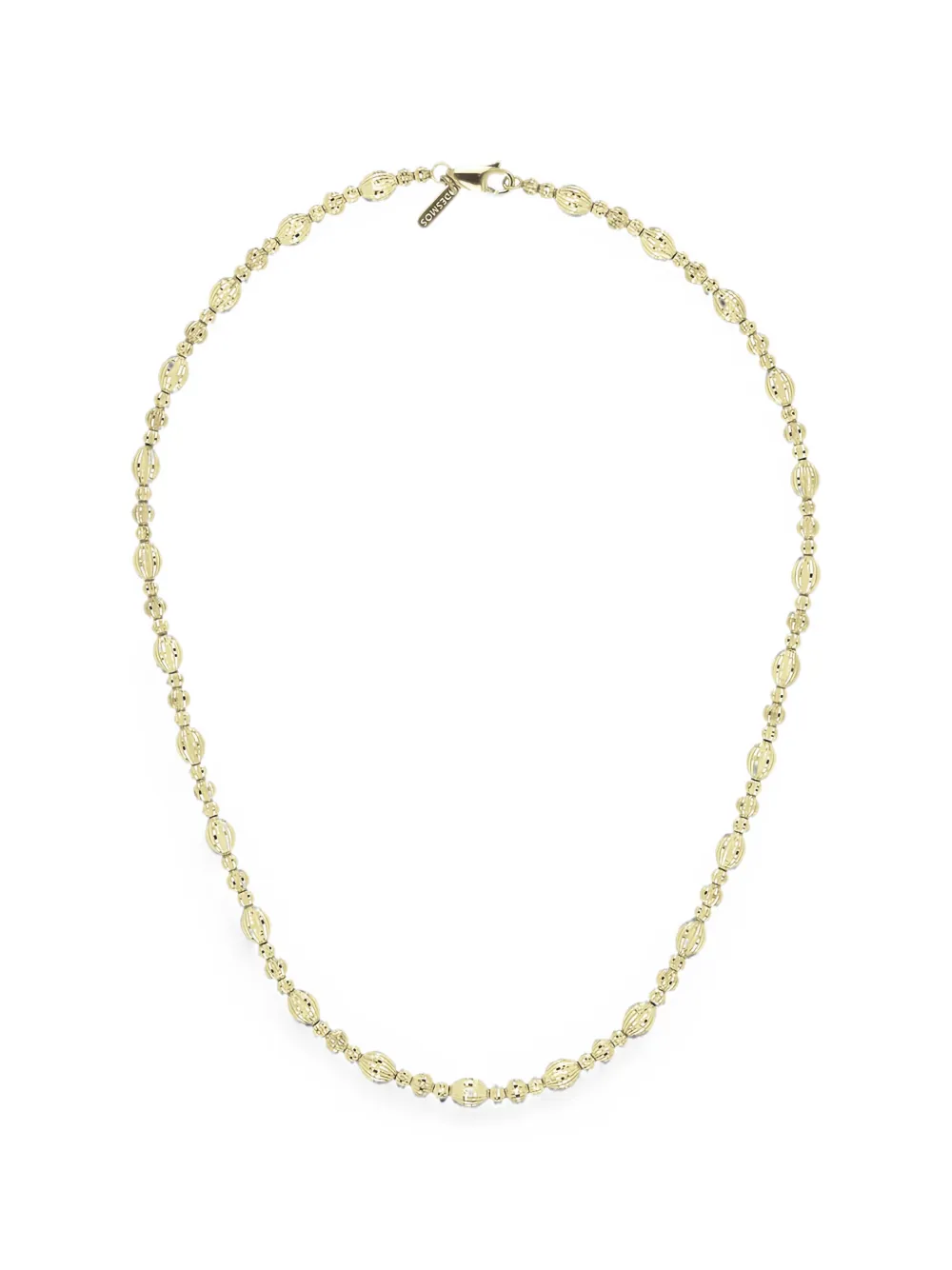 DESMOS diamond-cut beaded necklace - Gold