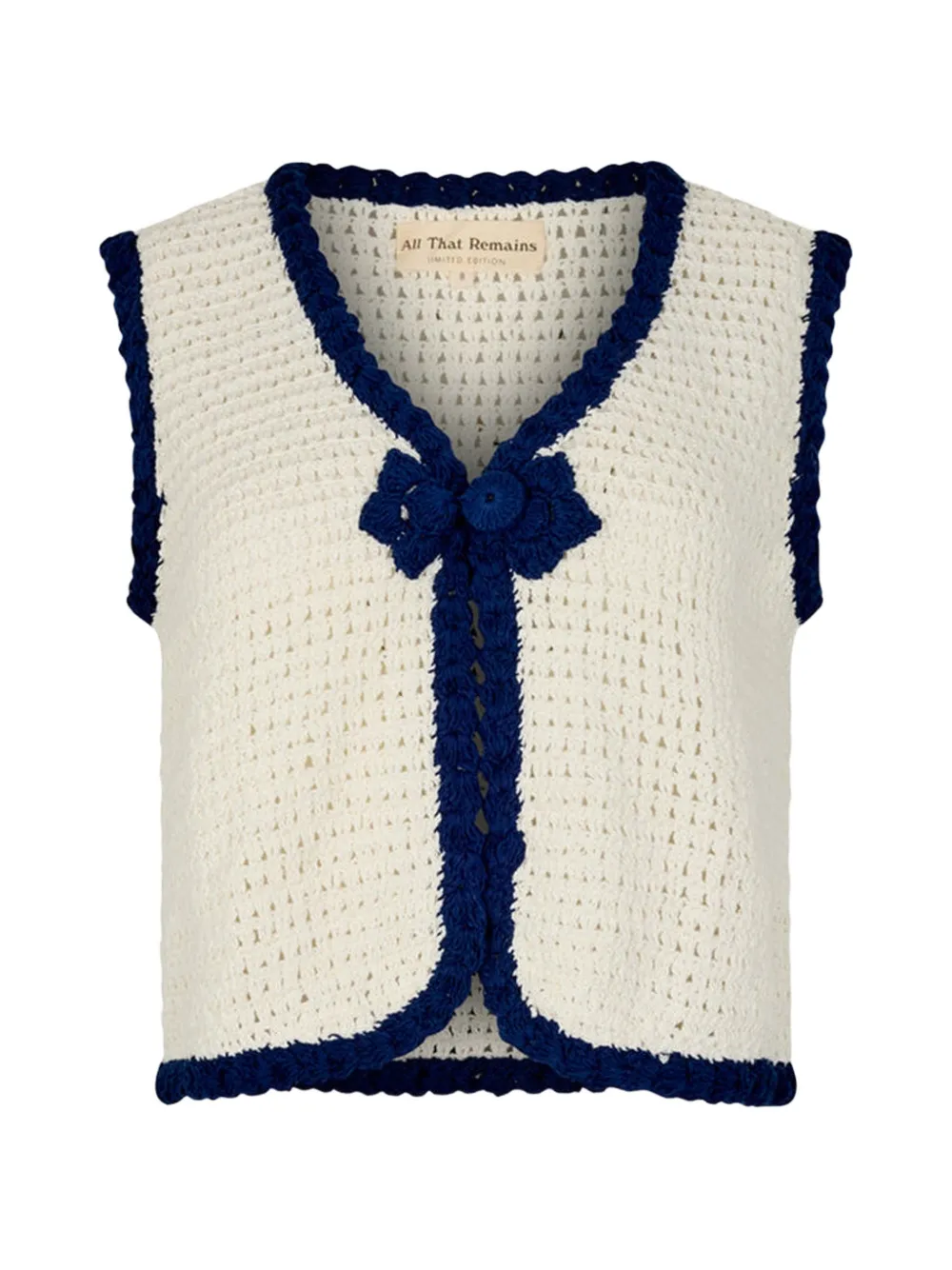 All That Remains Paloma crochet vest - Neutrals