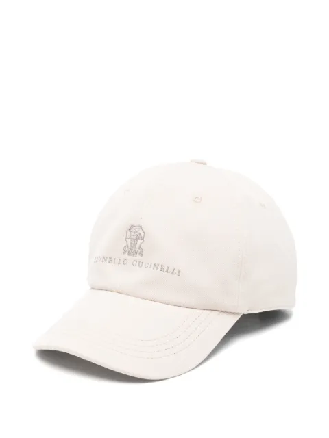 Brunello Cucinelli logo-embroidered cap