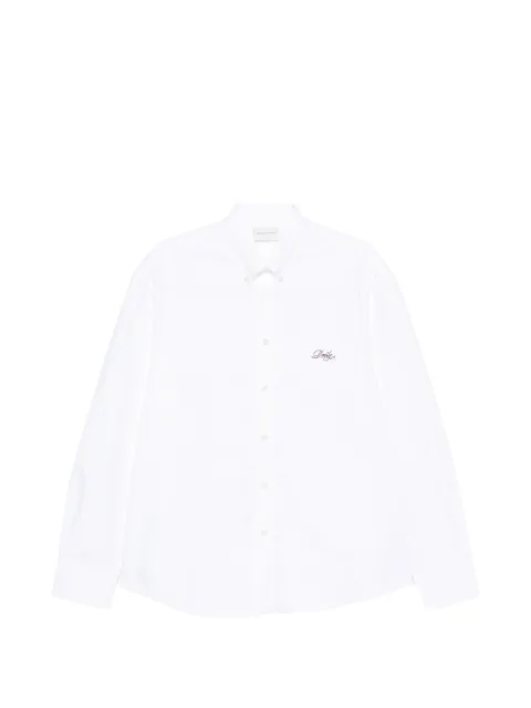 Drôle De Monsieur logo刺绣直筒衬衫