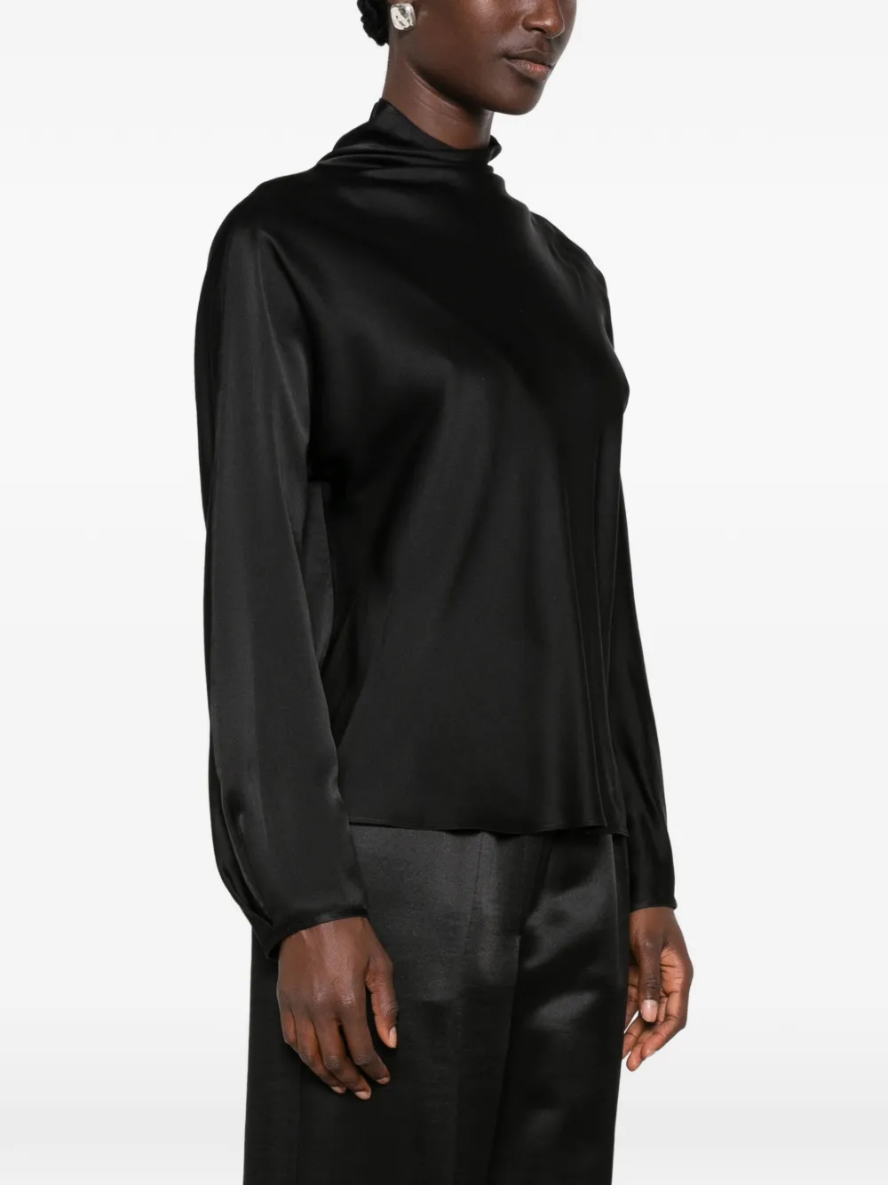 Forte My Shirt top met lange mouwen Zwart