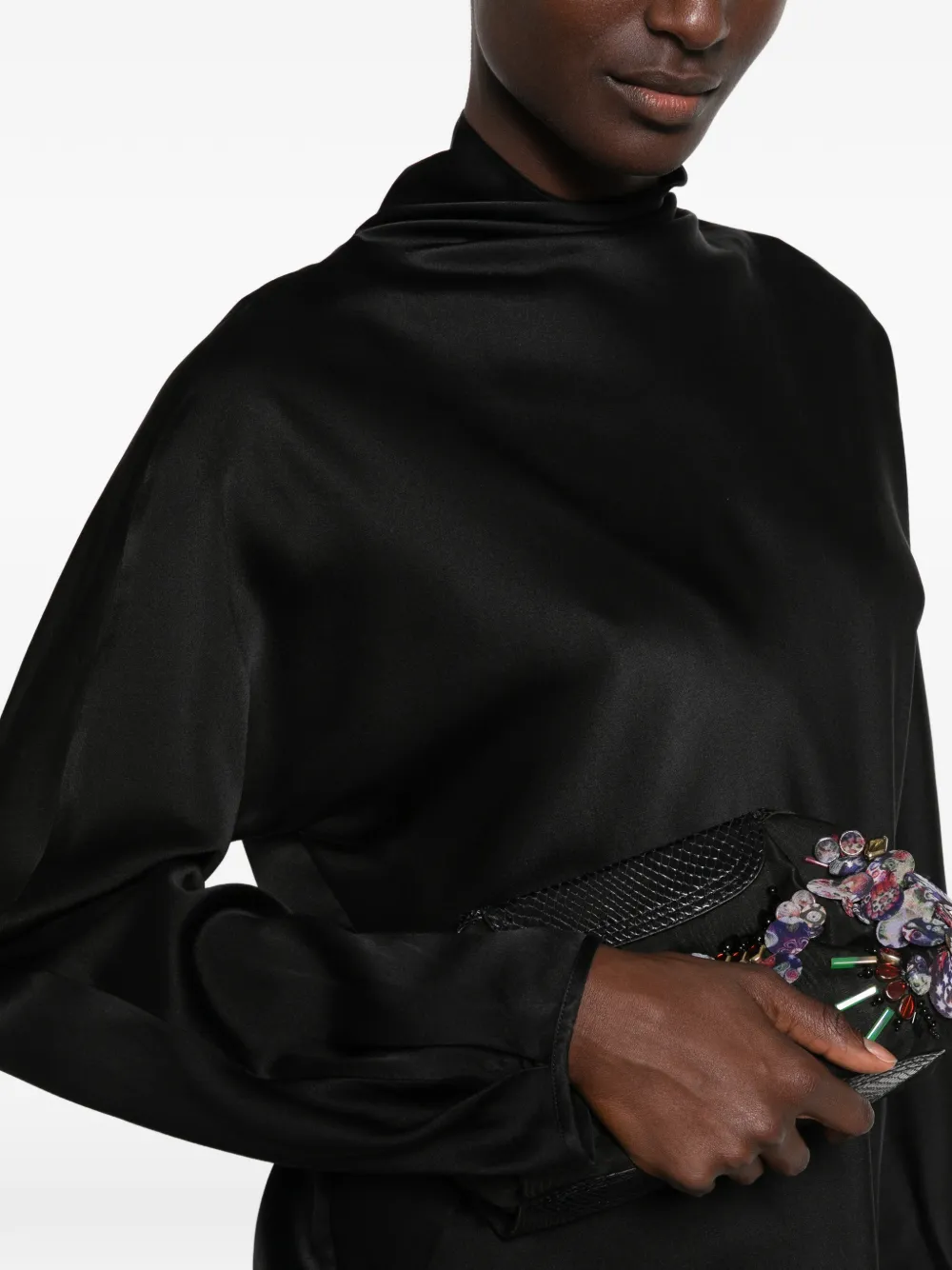 Forte My Shirt top met lange mouwen Zwart