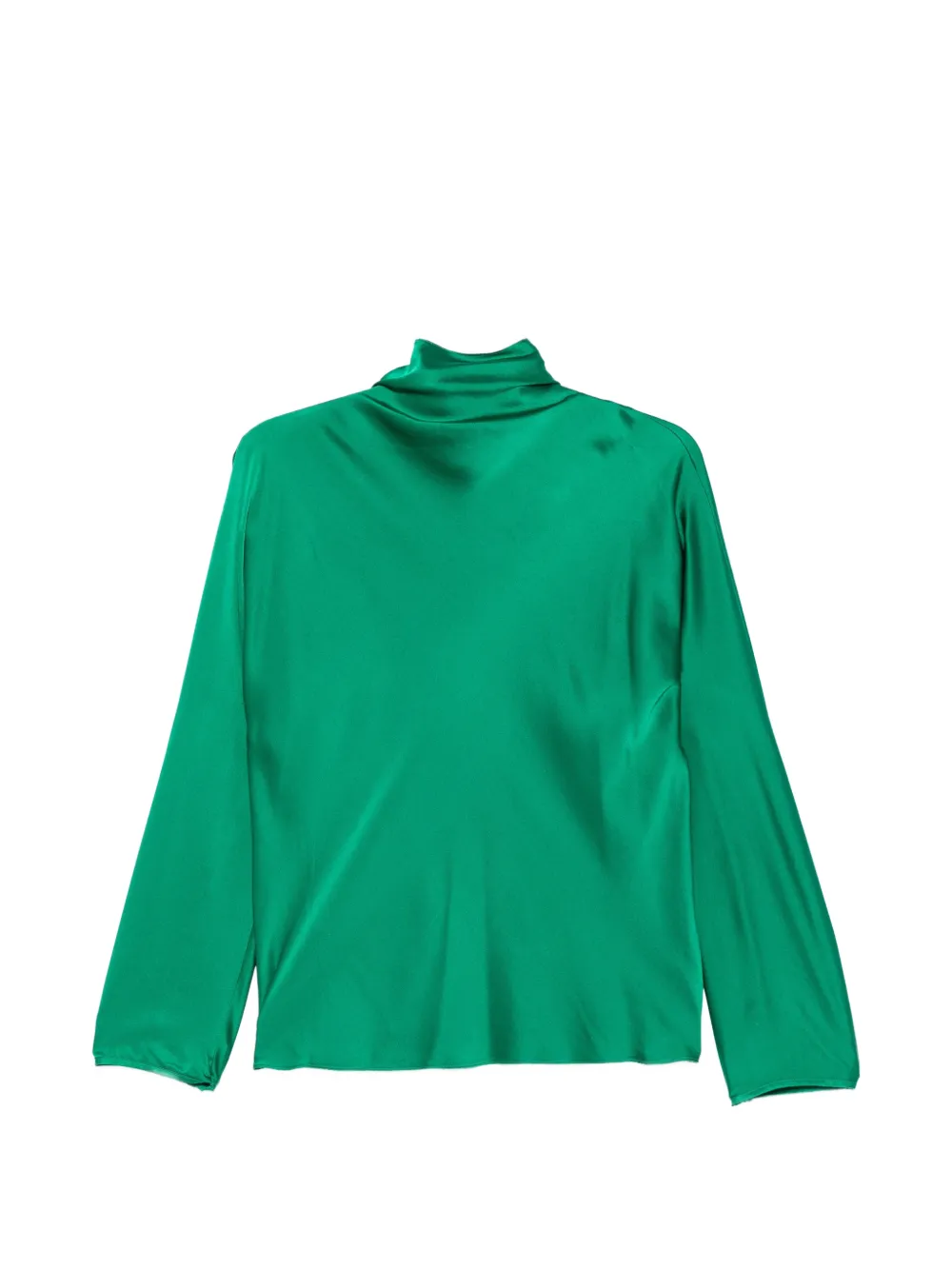 Forte Forte Camicia in raso di seta con collo ampio - Verde