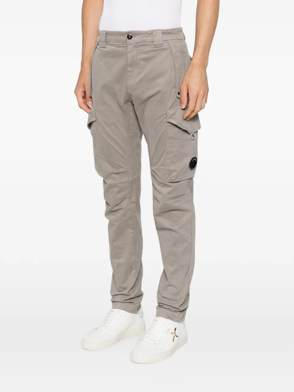 C.P. Company Cargo broek met lens-detail Grijs