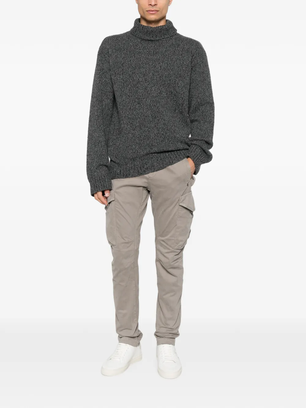 C.P. Company Cargo broek met lens-detail Grijs