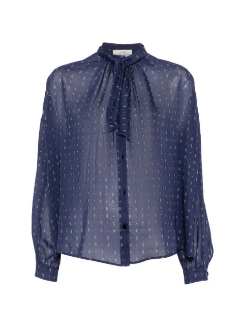 Forte Forte tie-neck printed blouse