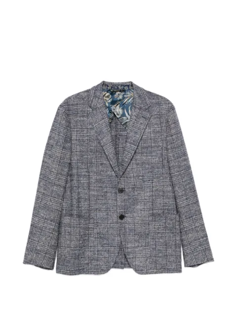 ETRO check-pattern notched-lapel blazer
