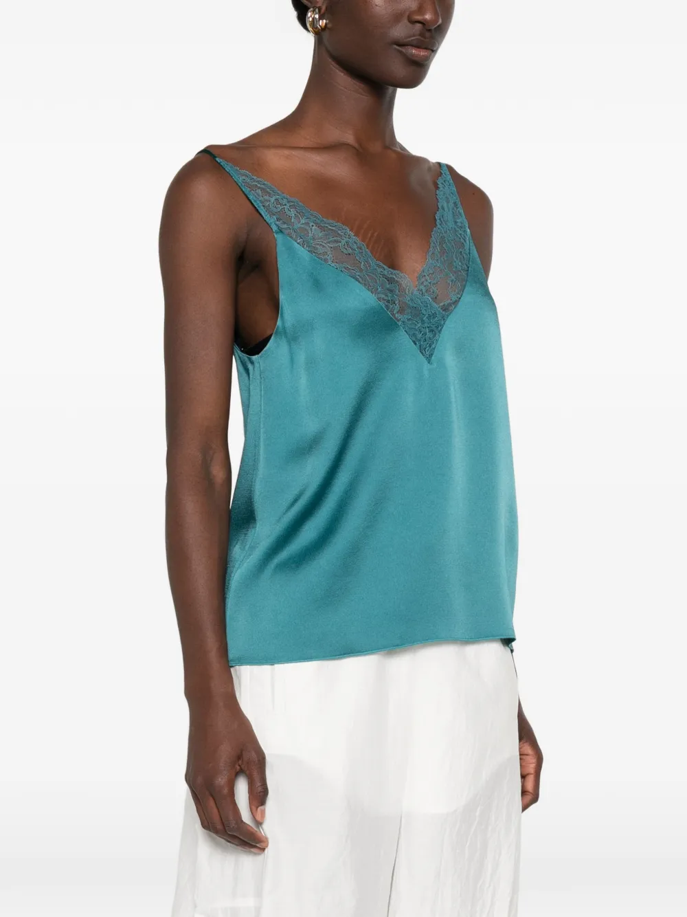 Forte Top met kant Blauw