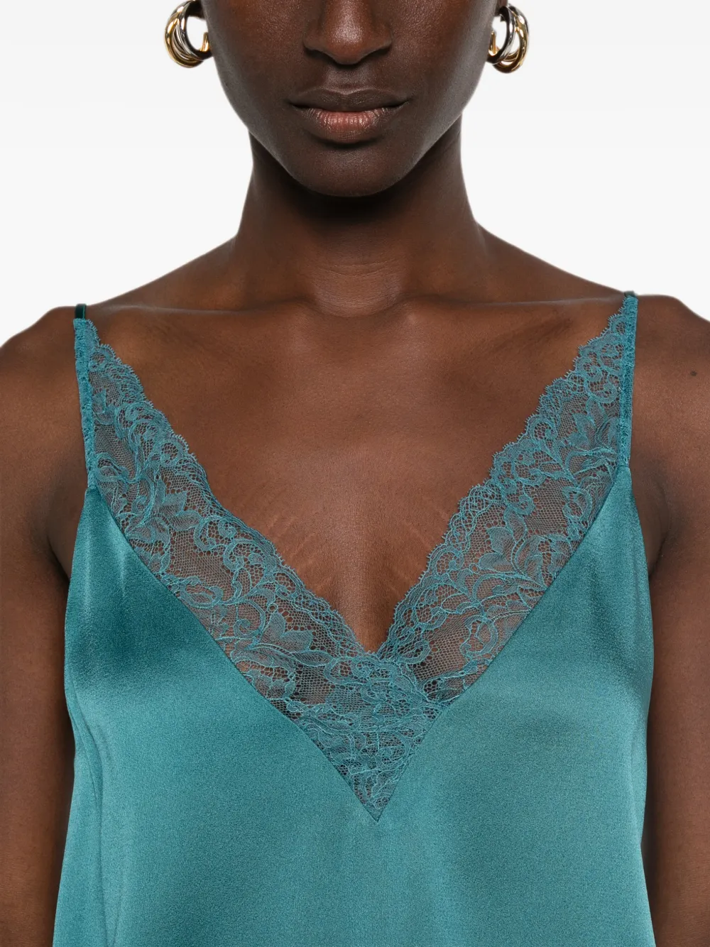 Forte Top met kant Blauw