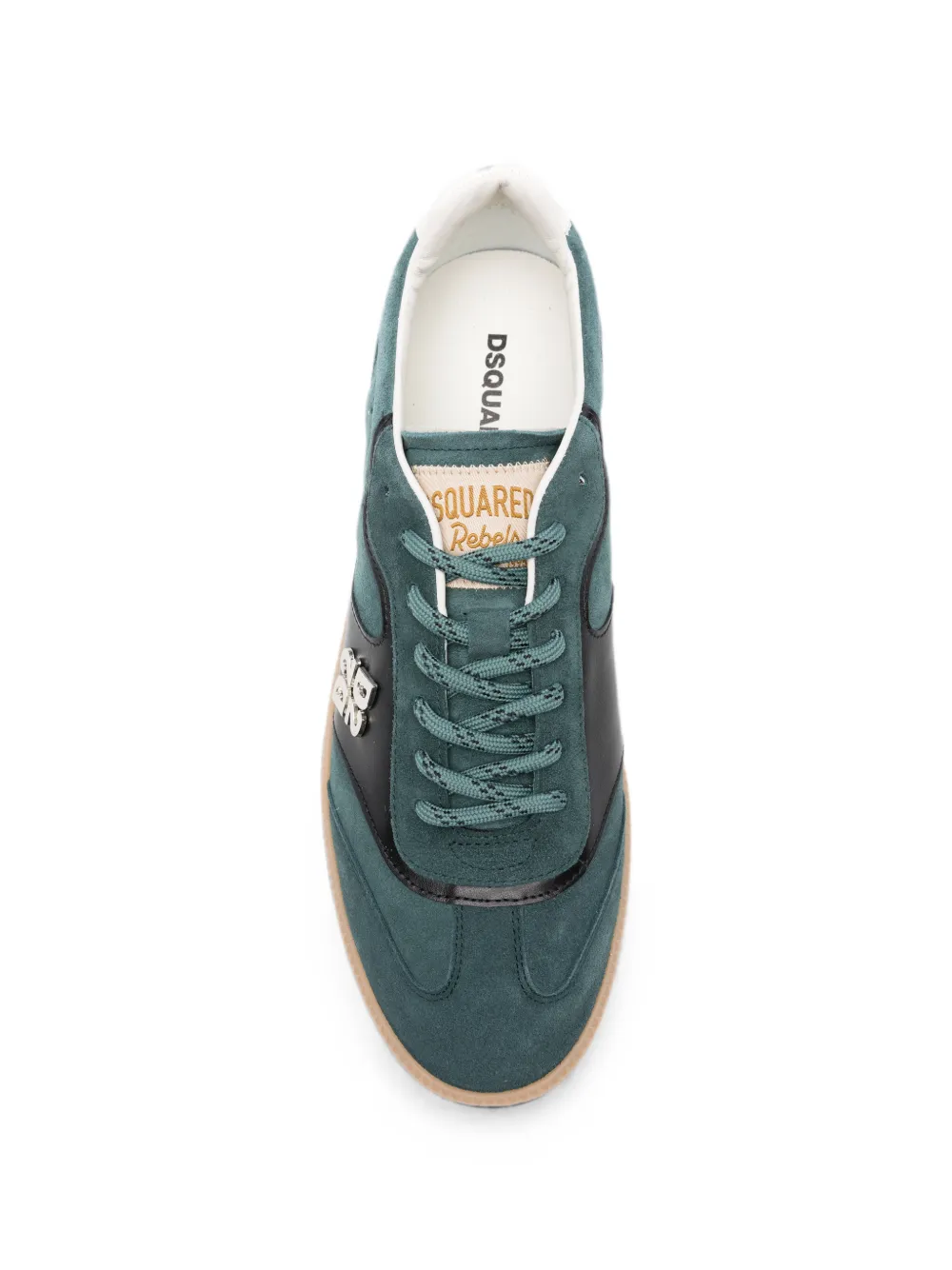 DSQUARED2 Sneakers met logo-applicatie Groen