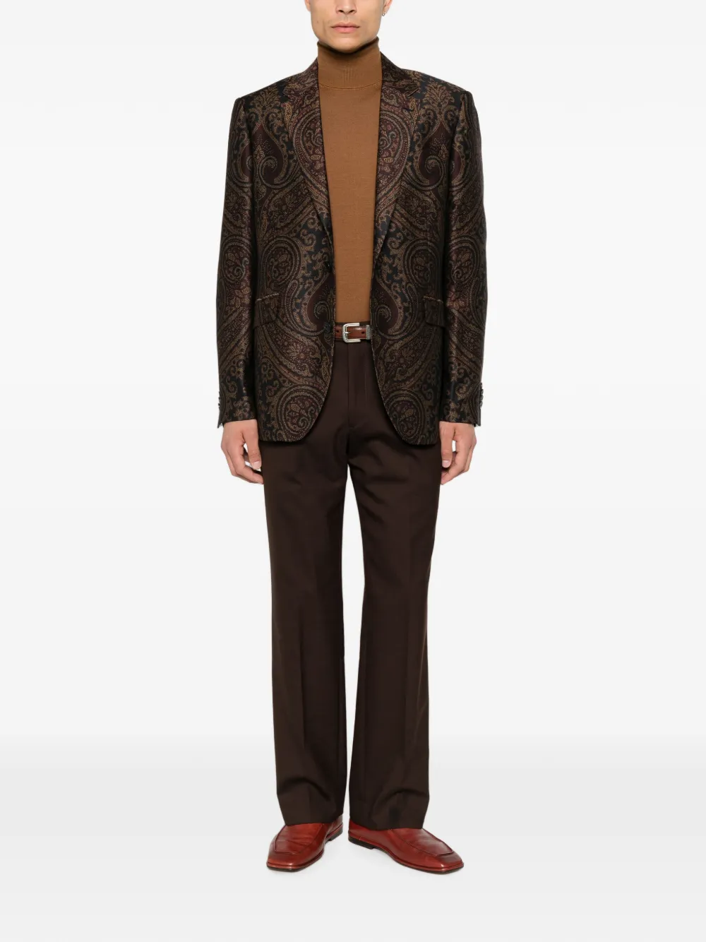 ETRO Blazer met paisley-print Zwart