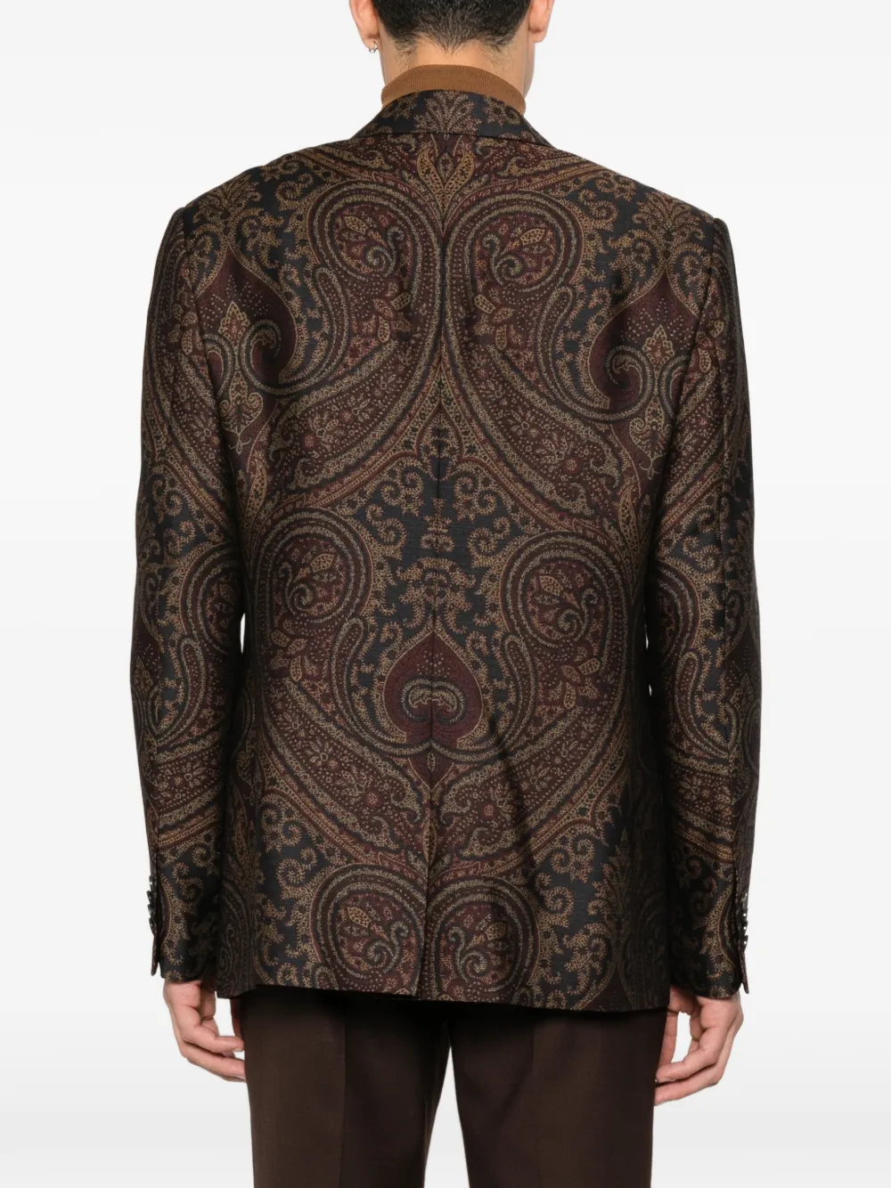 ETRO Blazer met paisley-print Zwart