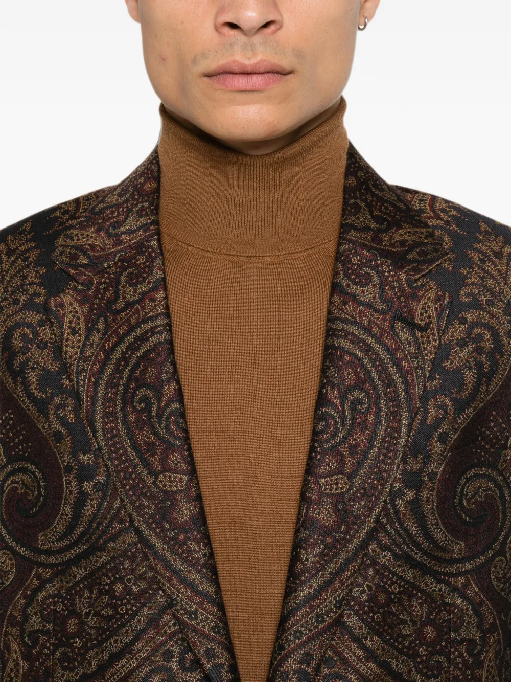 ETRO Blazer met paisley-print Zwart