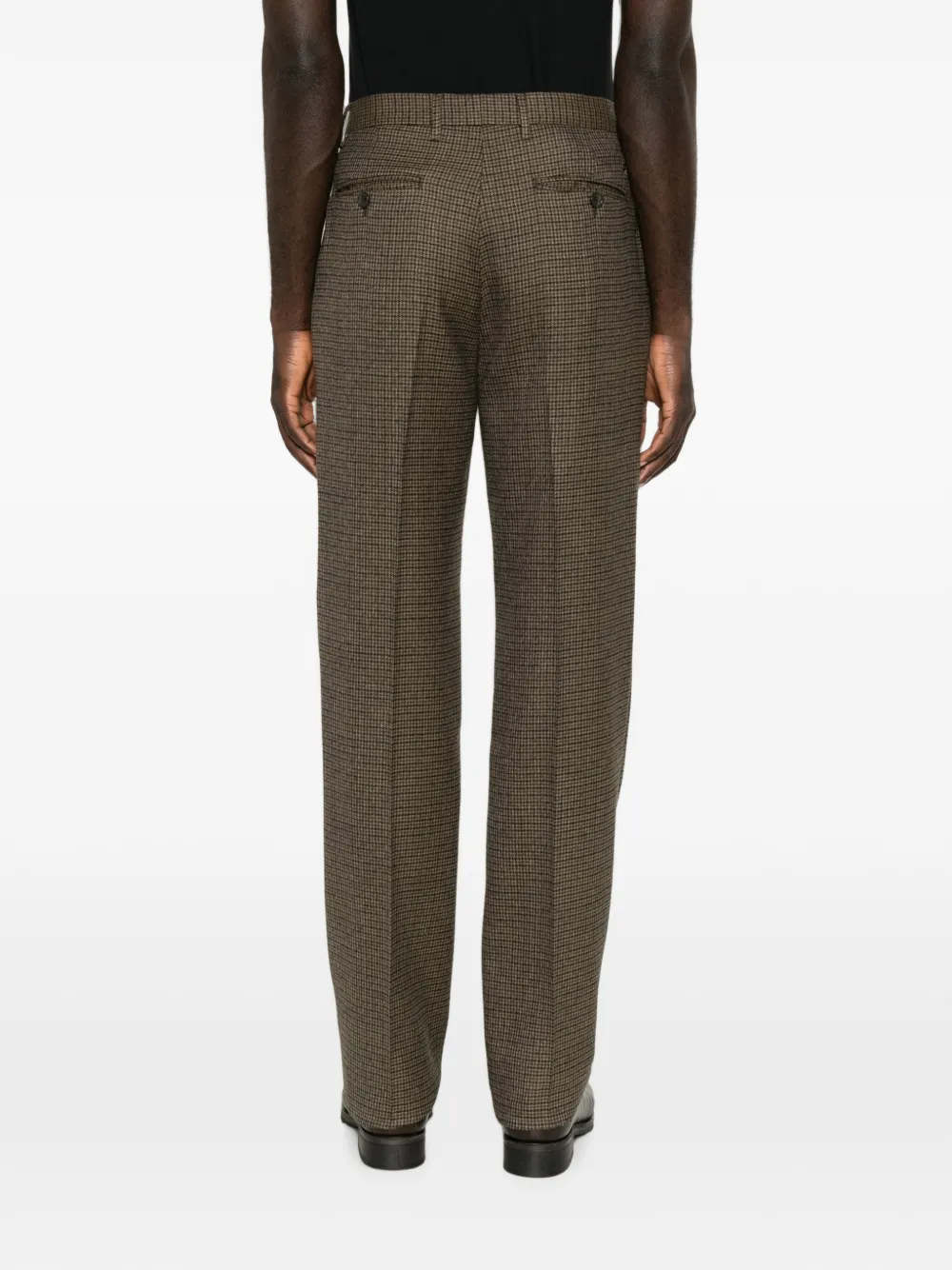 ETRO Pantalon met geplooide voorkant Bruin