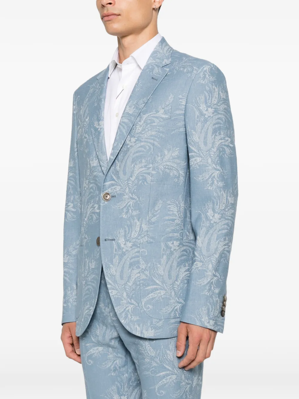 ETRO ペイズリー ジャケット | ブルー | FARFETCH JP