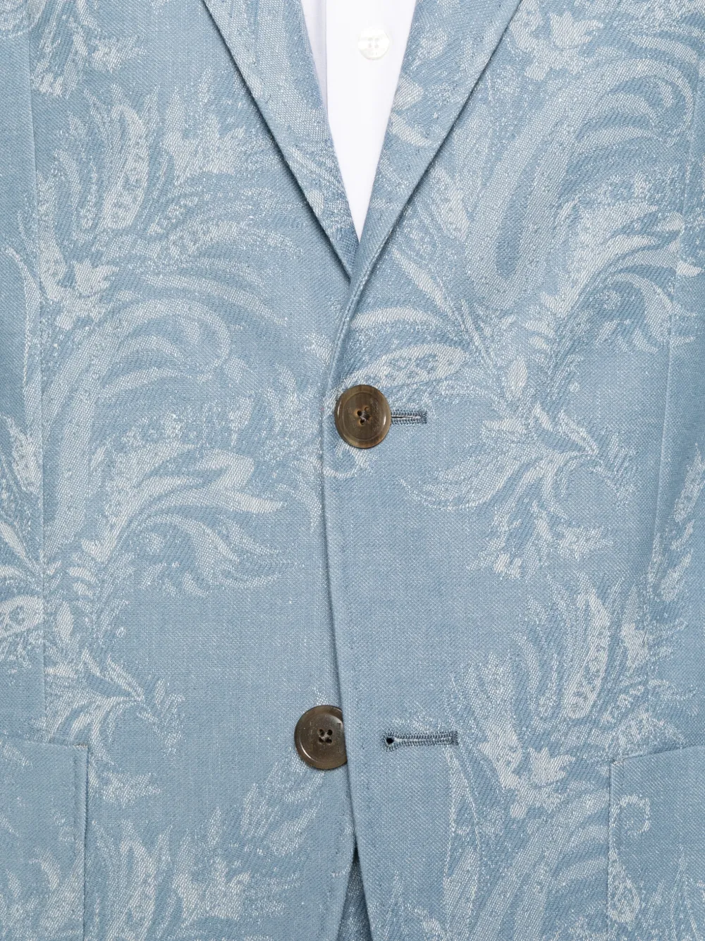 ETRO Blazer met paisley-print Blauw