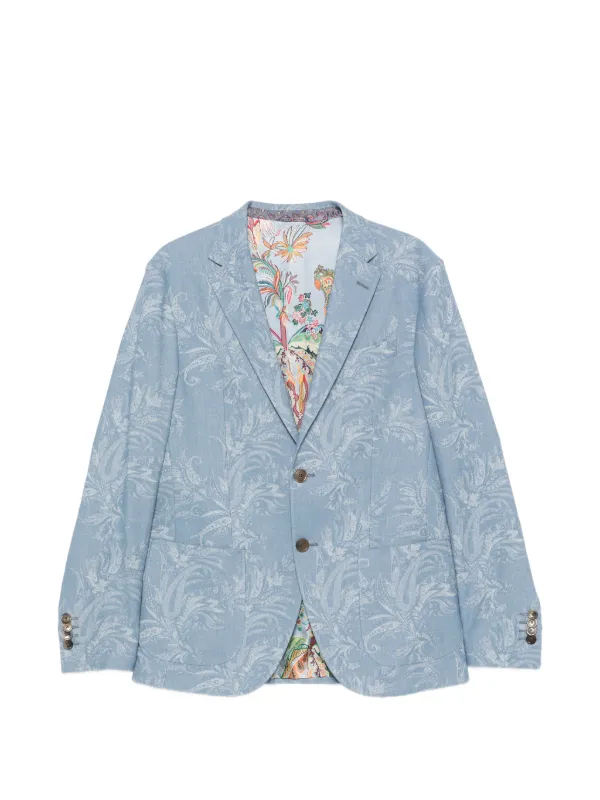 ETRO ジャケット ETRO ペイズリー ジャケット | ブルー | FARFETCH JP