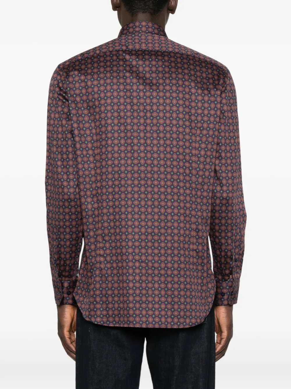 ETRO Overhemd met geometrische print Blauw