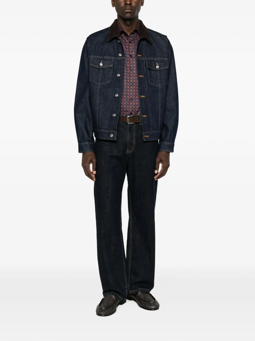 ETRO Overhemd met geometrische print Blauw