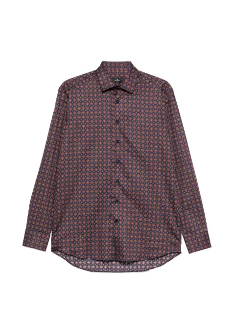 ETRO geometric-print long-sleeve shirt