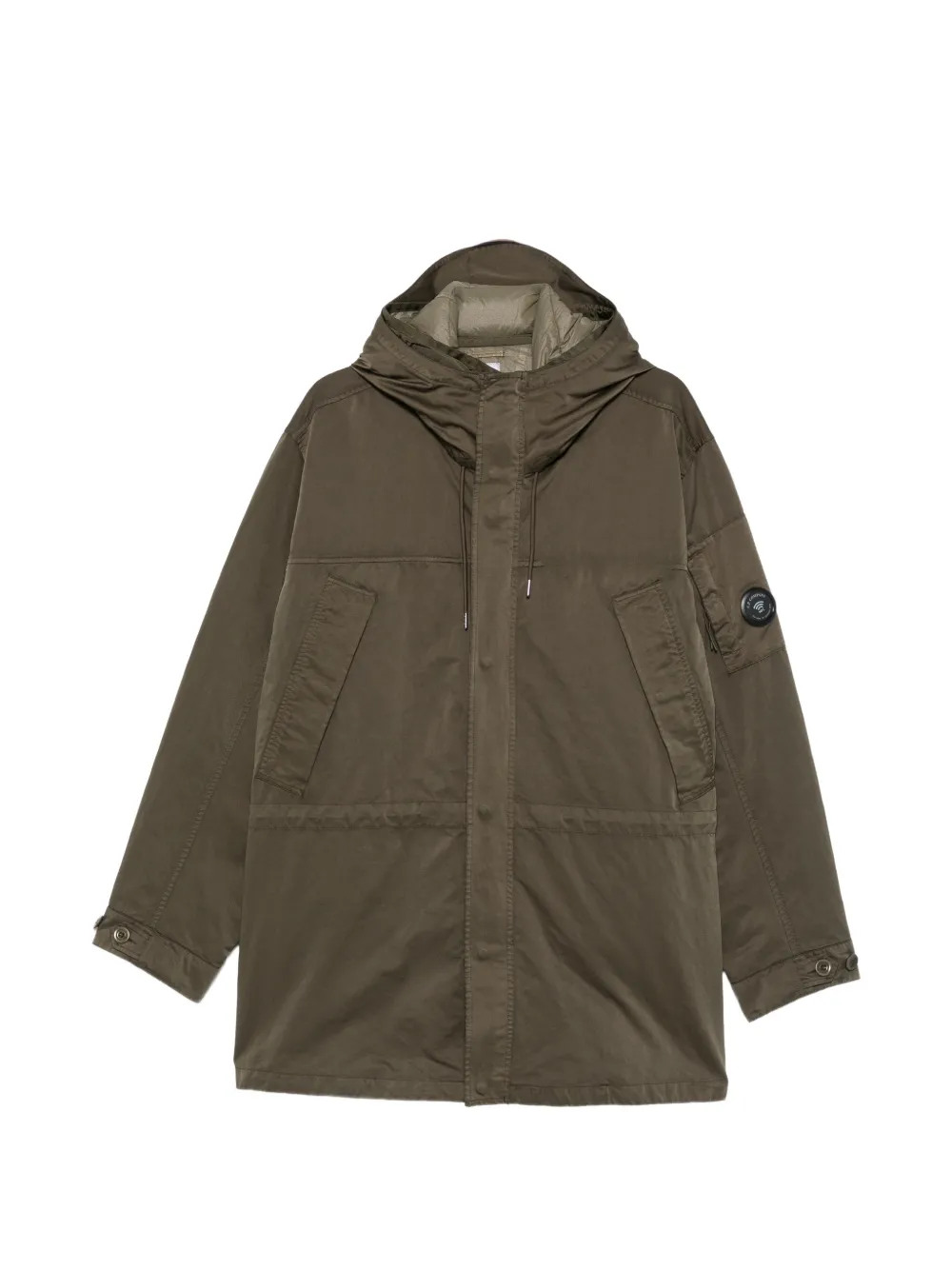 C.P. Company Micro Kei lens hooded parka Groen