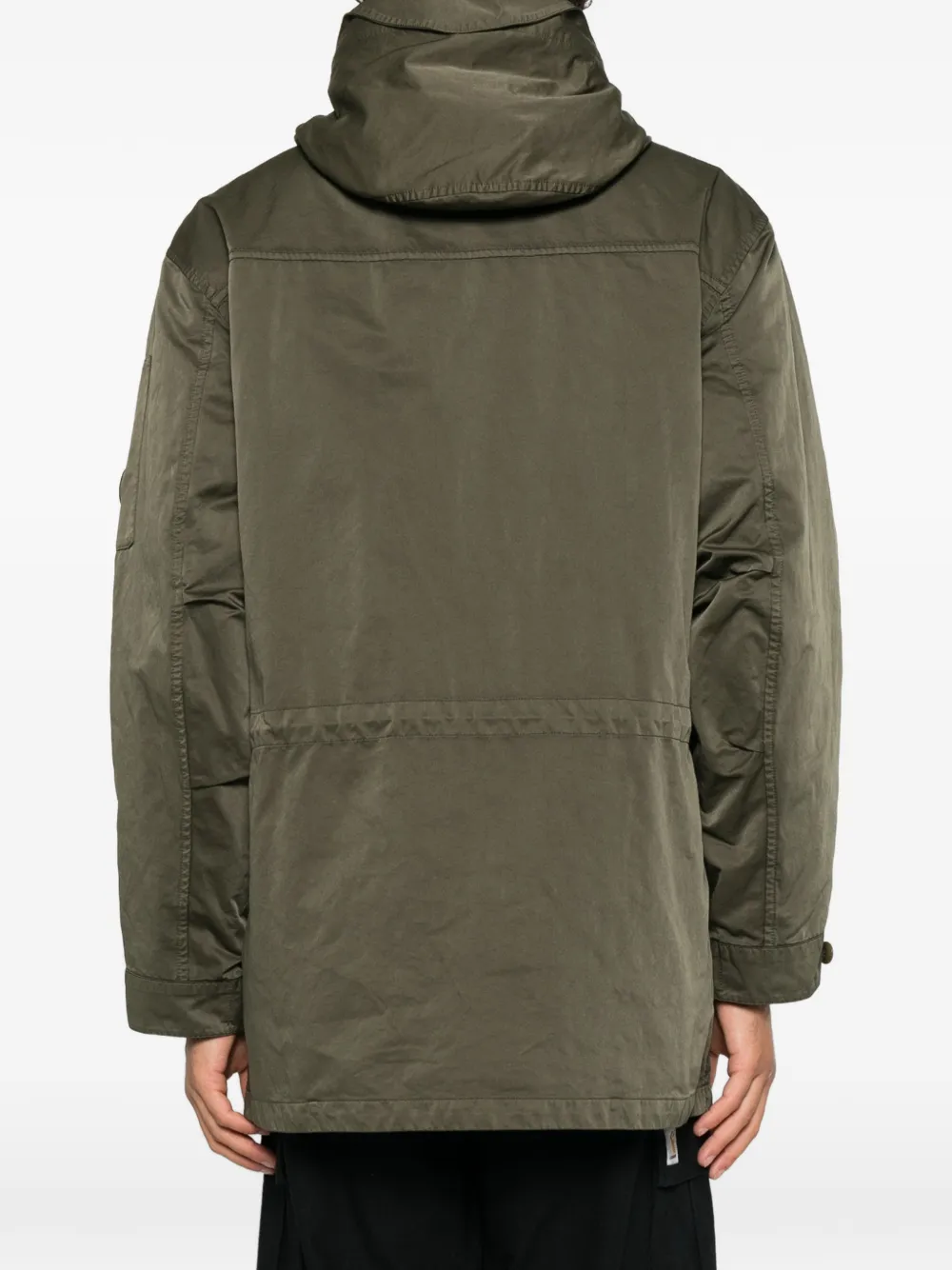 C.P. Company Micro Kei lens hooded parka Groen