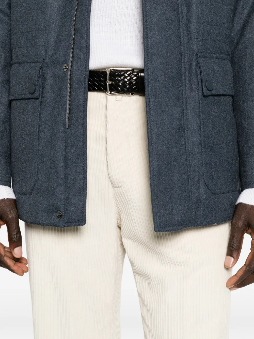 Jacob Cohën Justin straight ribfluwelen broek Beige