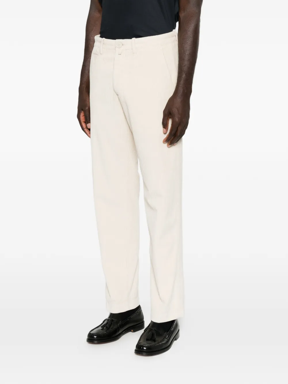 Jacob Cohën Justin straight ribfluwelen broek Beige