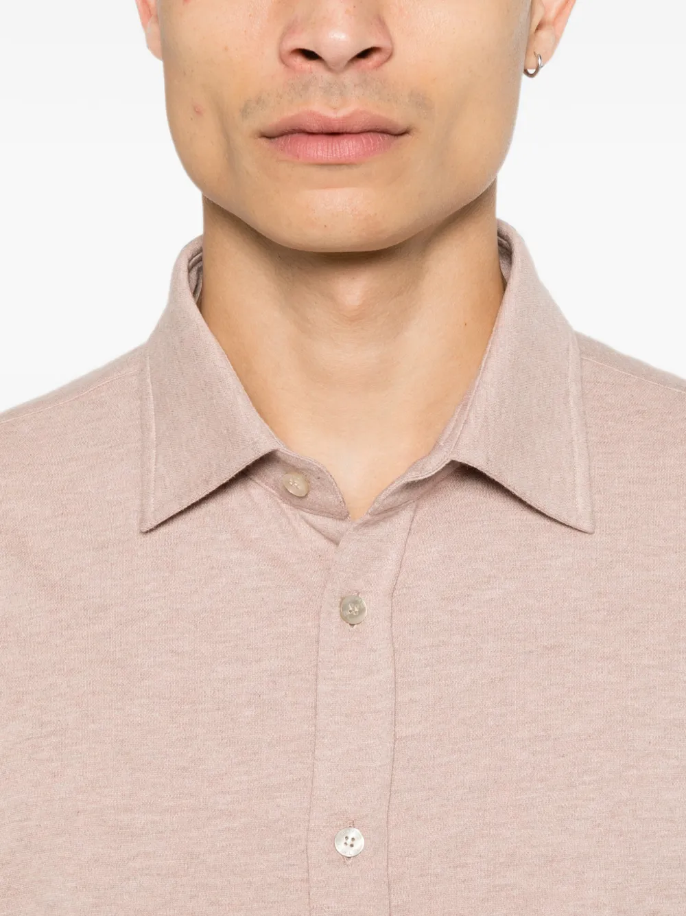 ETRO Overhemd met knoopsluiting en lange mouwen Roze