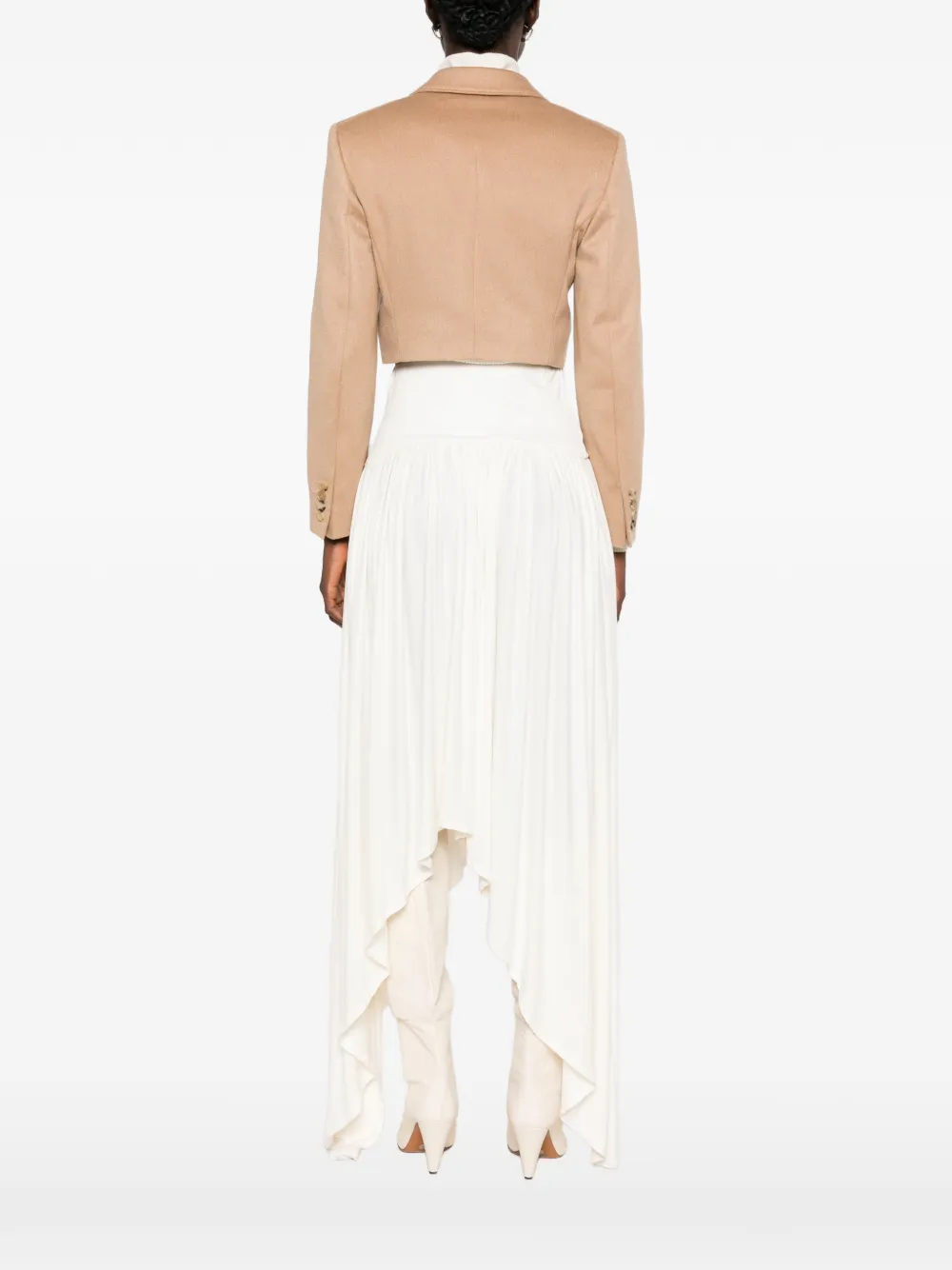 Max Mara Jack met enkele rij knopen Beige