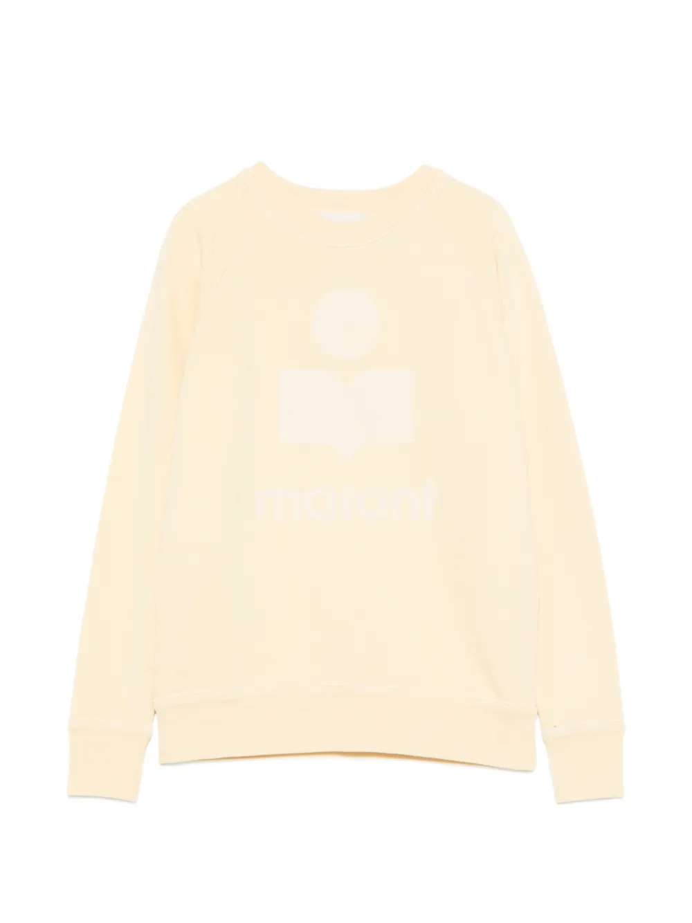 MARANT ÉTOILE Millyny flocked-logo sweatshirt - Giallo