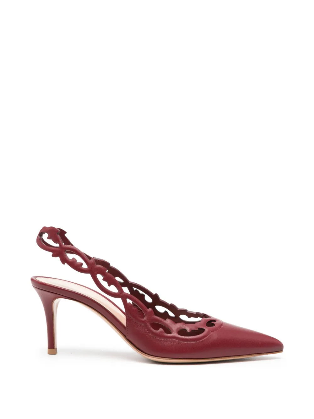 Gianvito Rossi cut-out slingback heeled pumps