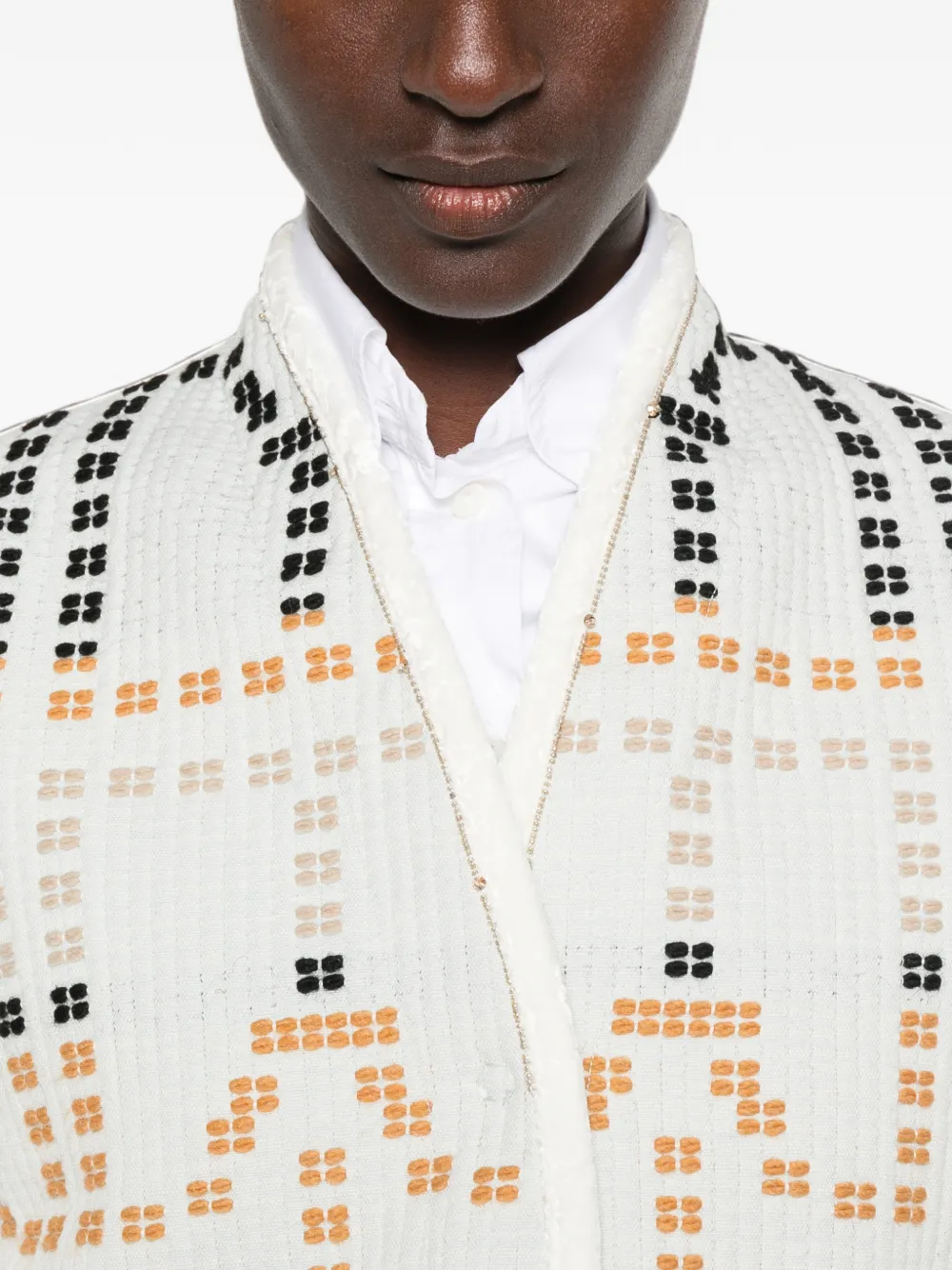 Forte Samarcanda jacquard jacket Beige