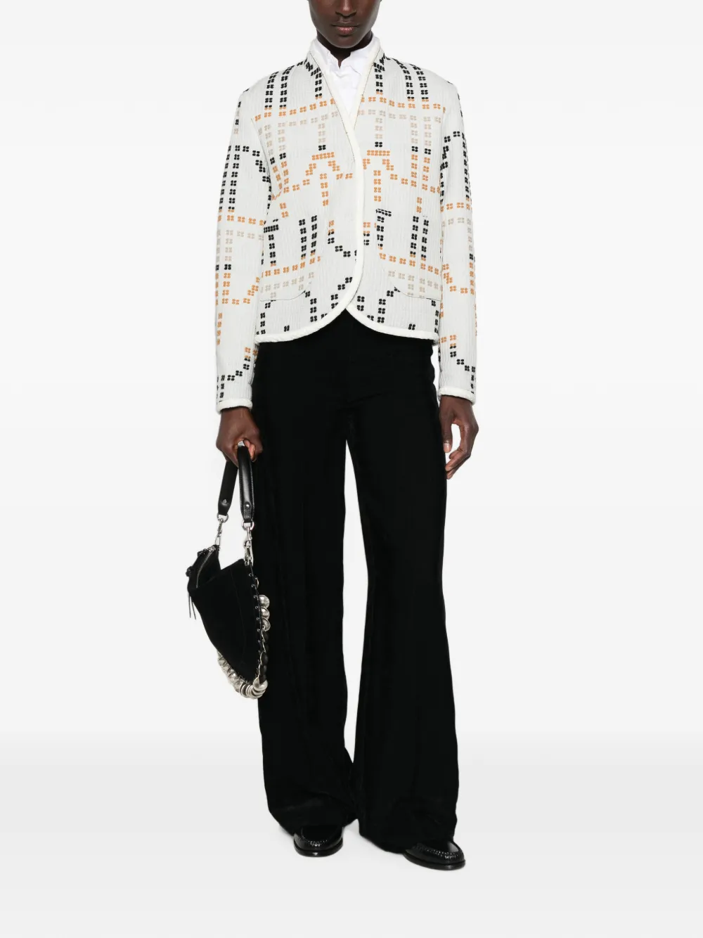 Forte Samarcanda jacquard jacket Beige