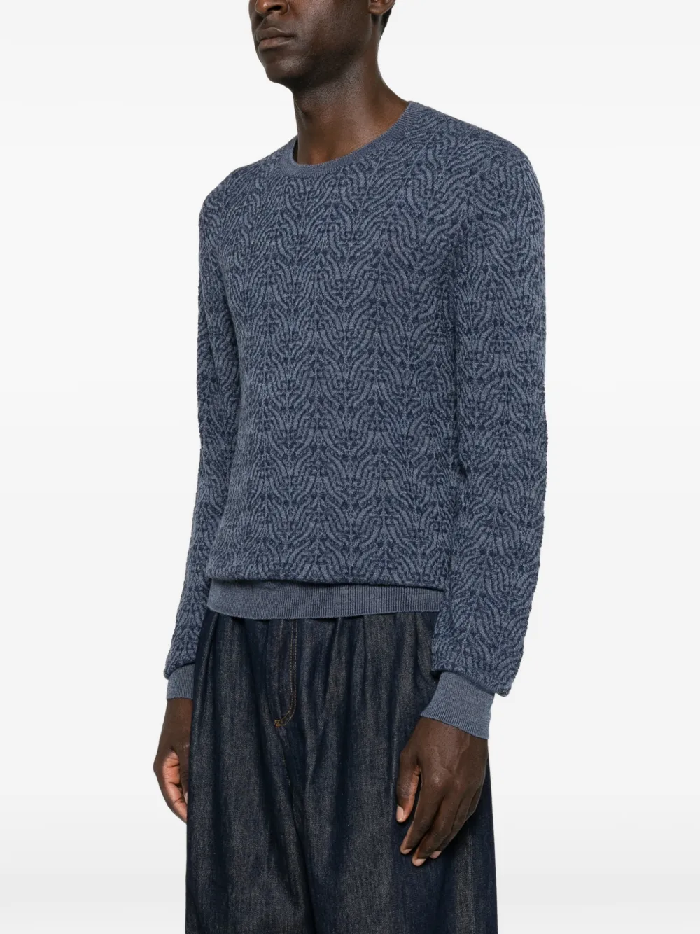ETRO Trui met ronde hals Blauw