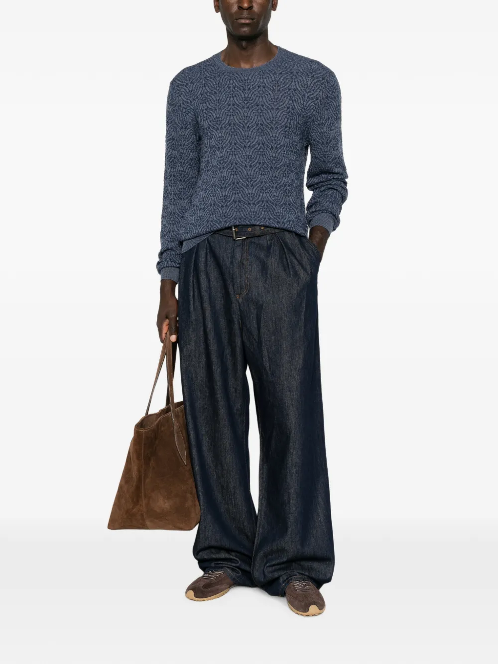 ETRO Trui met ronde hals Blauw